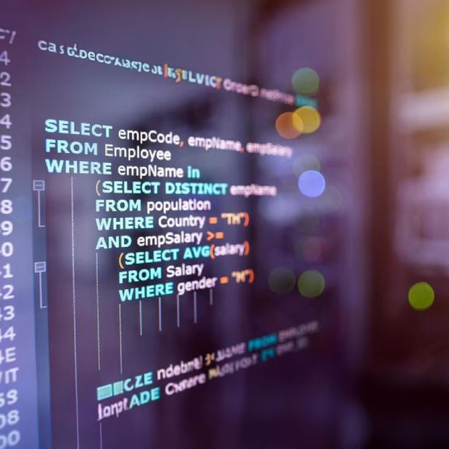 Illustration language SQL